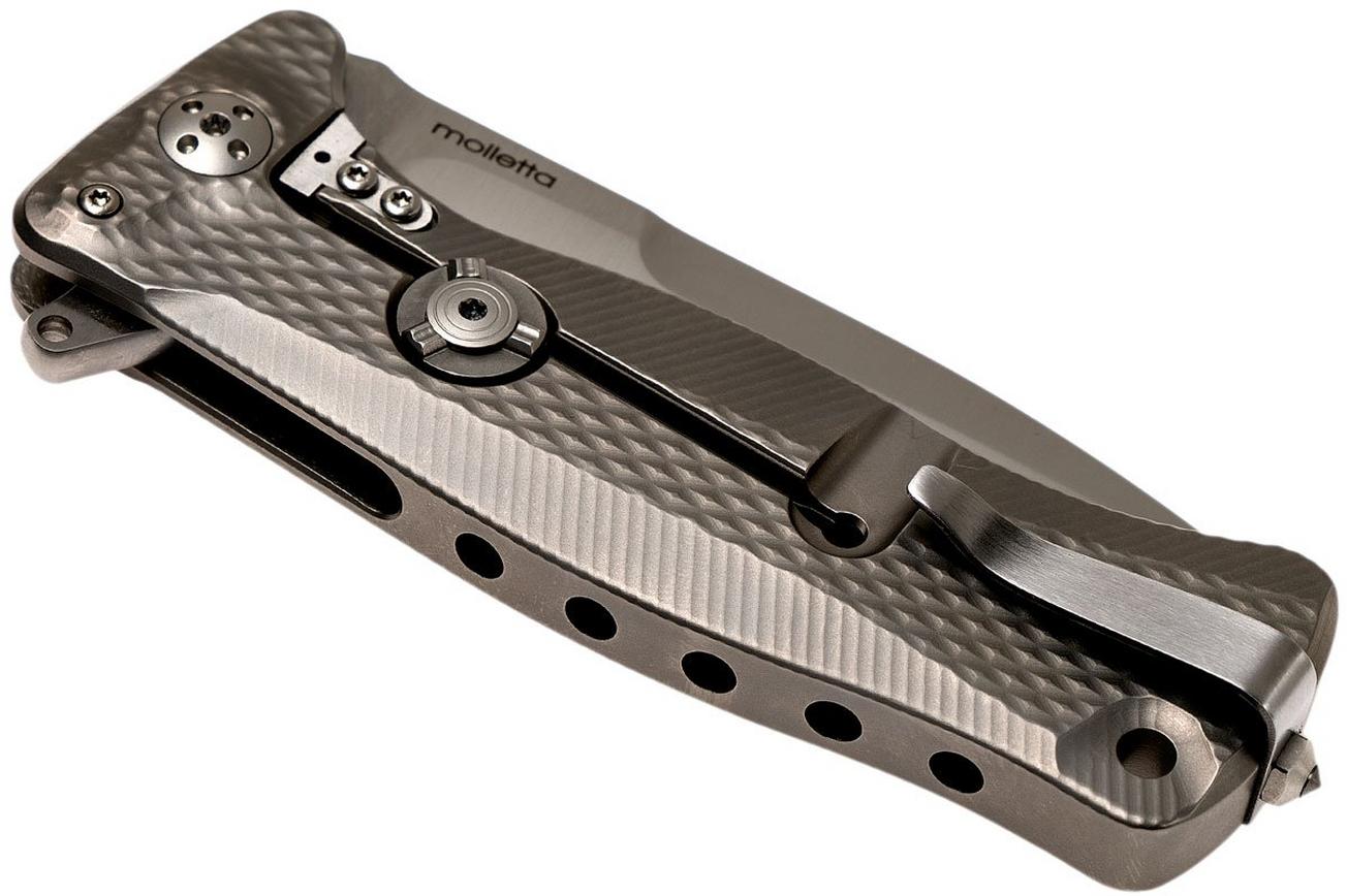 LionSteel SR11 Titanium Grey, satin blade, SR11 G zakmes