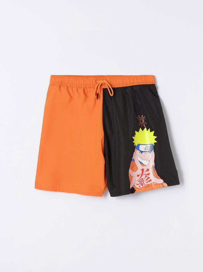 Maiô estampado Naruto Shippuden - Preto