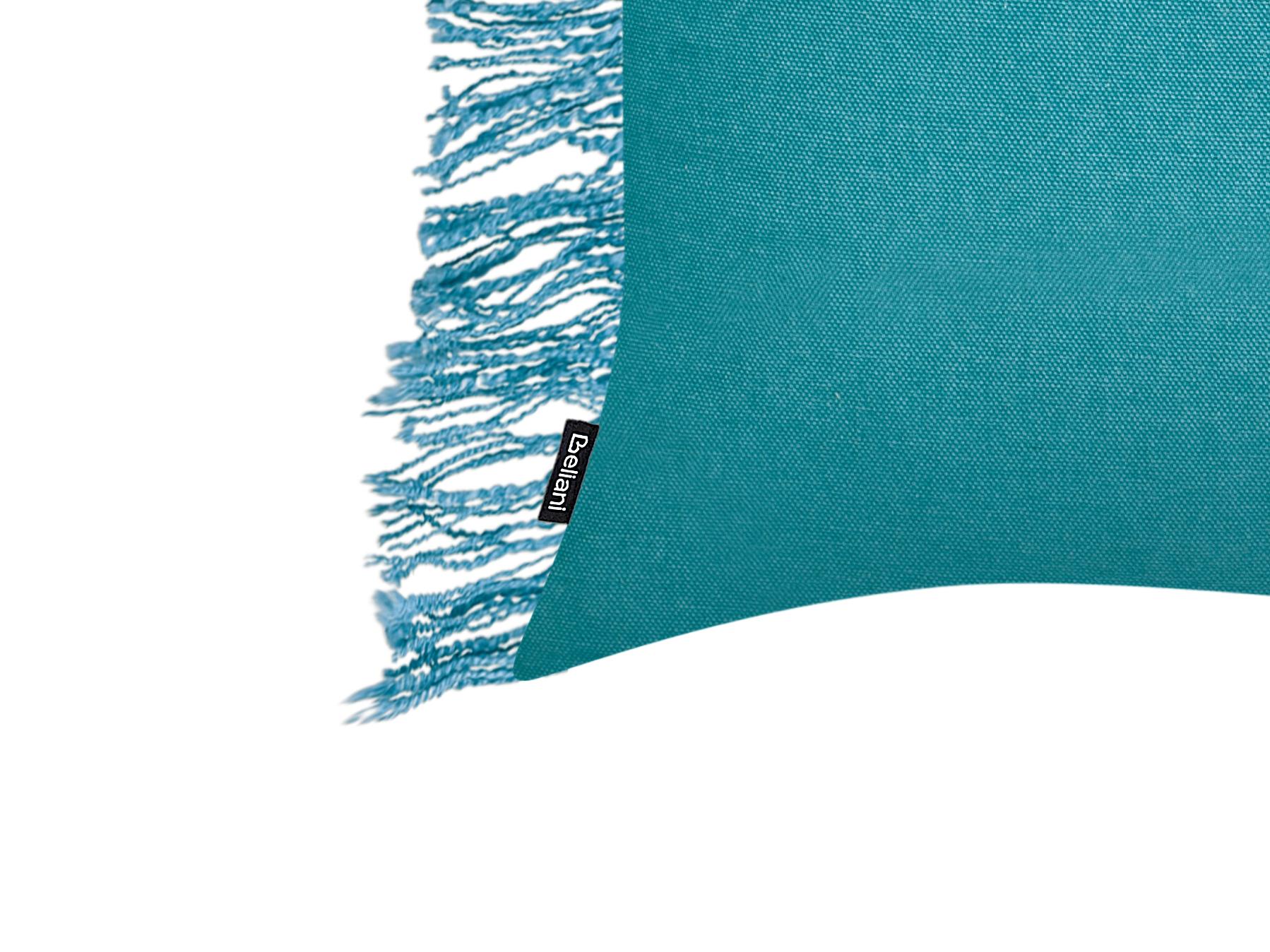 Set van 2 sierkussens MABA Katoen 50 x 35 cm Blauw effen