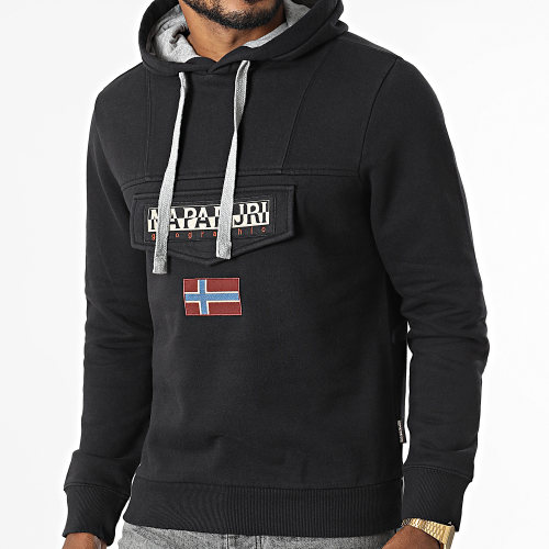 Sweat Capuche Burgee A4GJD Noir