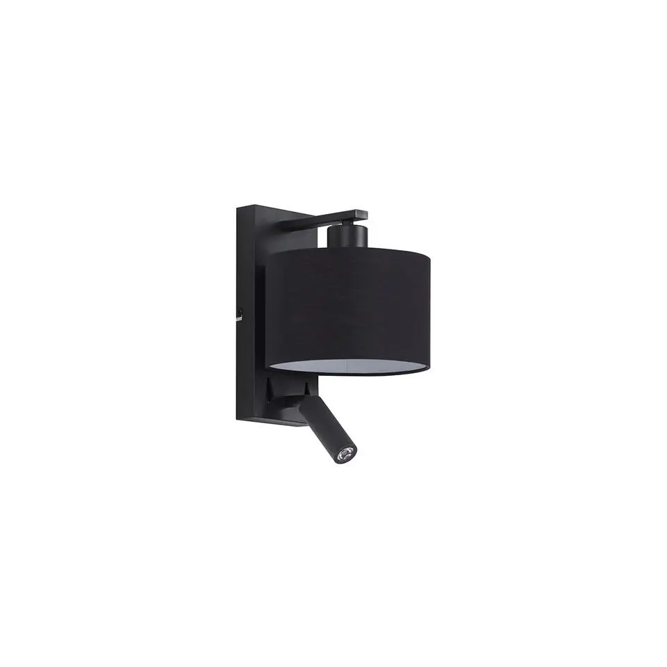 Qazqa wandlampen puglia zwart e27