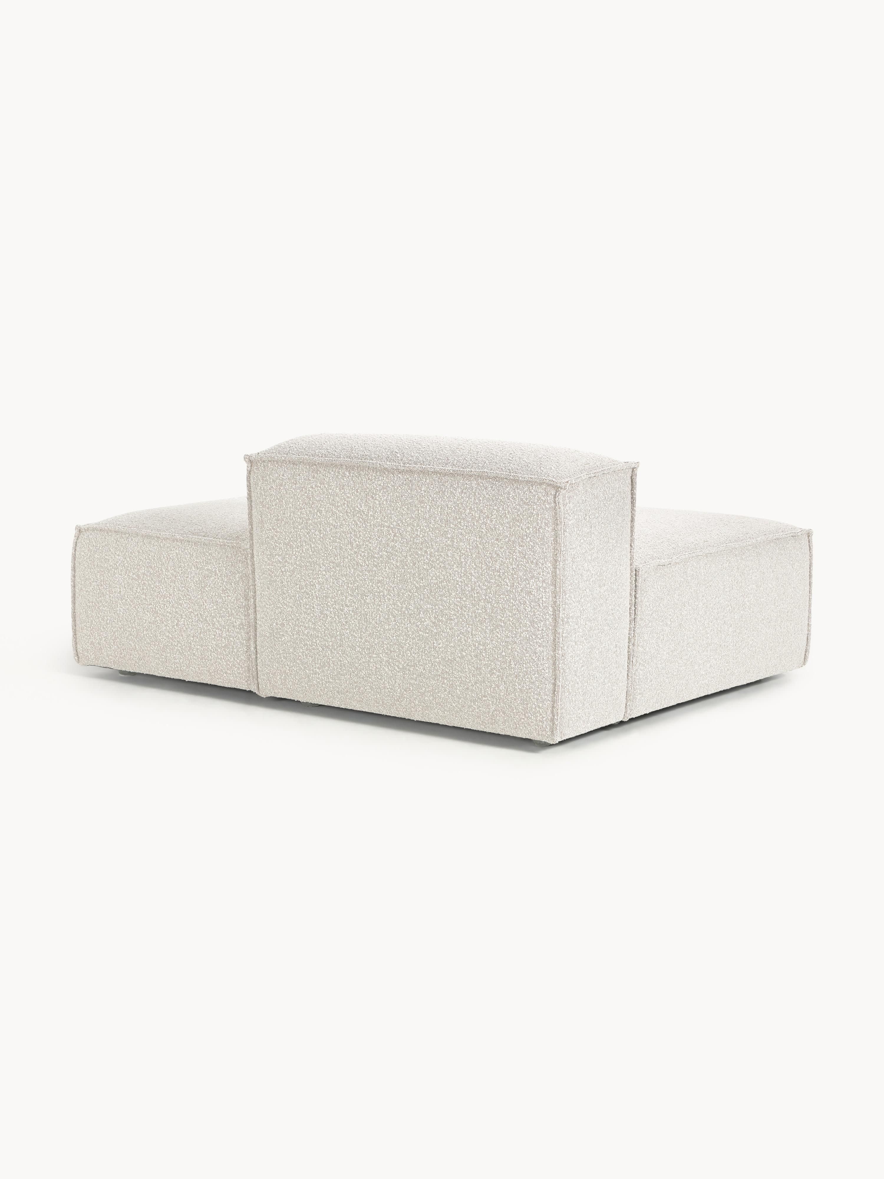 Chaise longue module Lennon van bouclé