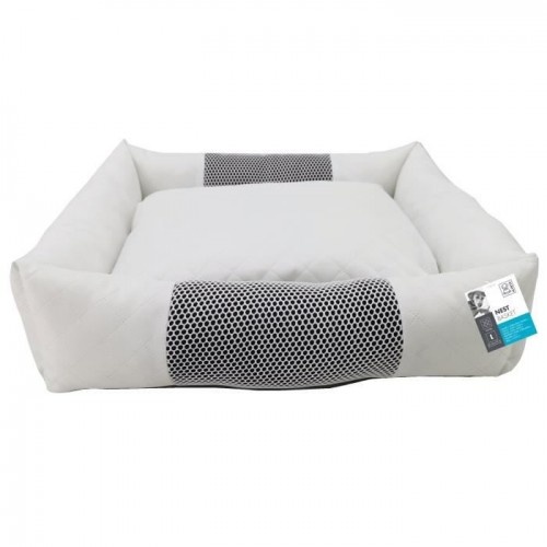 Cesta para cães MPets Nest azul e branca tamanho M