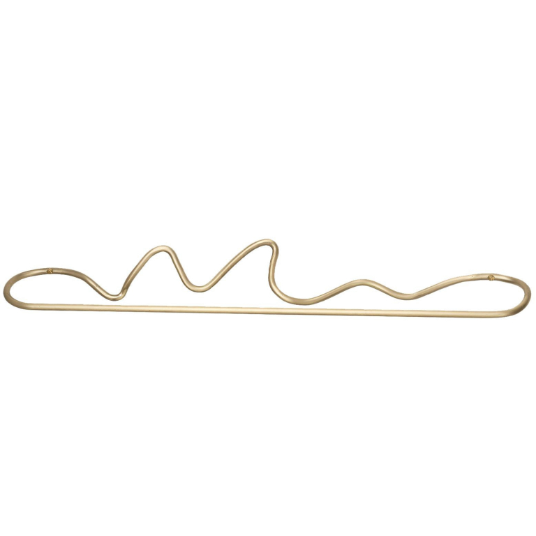 Ferm Living Curvature handdoekstang messing