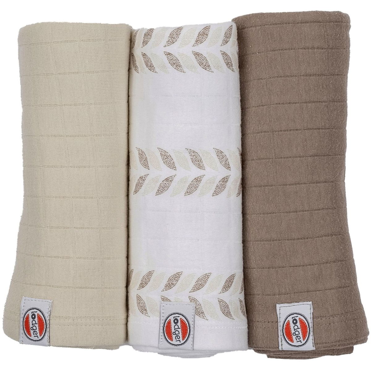 LodgerLodger   Swaddler Solid Matcha 3er Pack birch