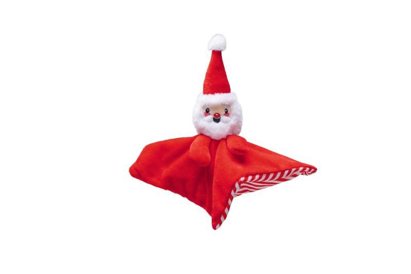 Beeztees Doek Kerstman - Knuffel - Hondenspeelgoed - Rood - 1x15x1 cm