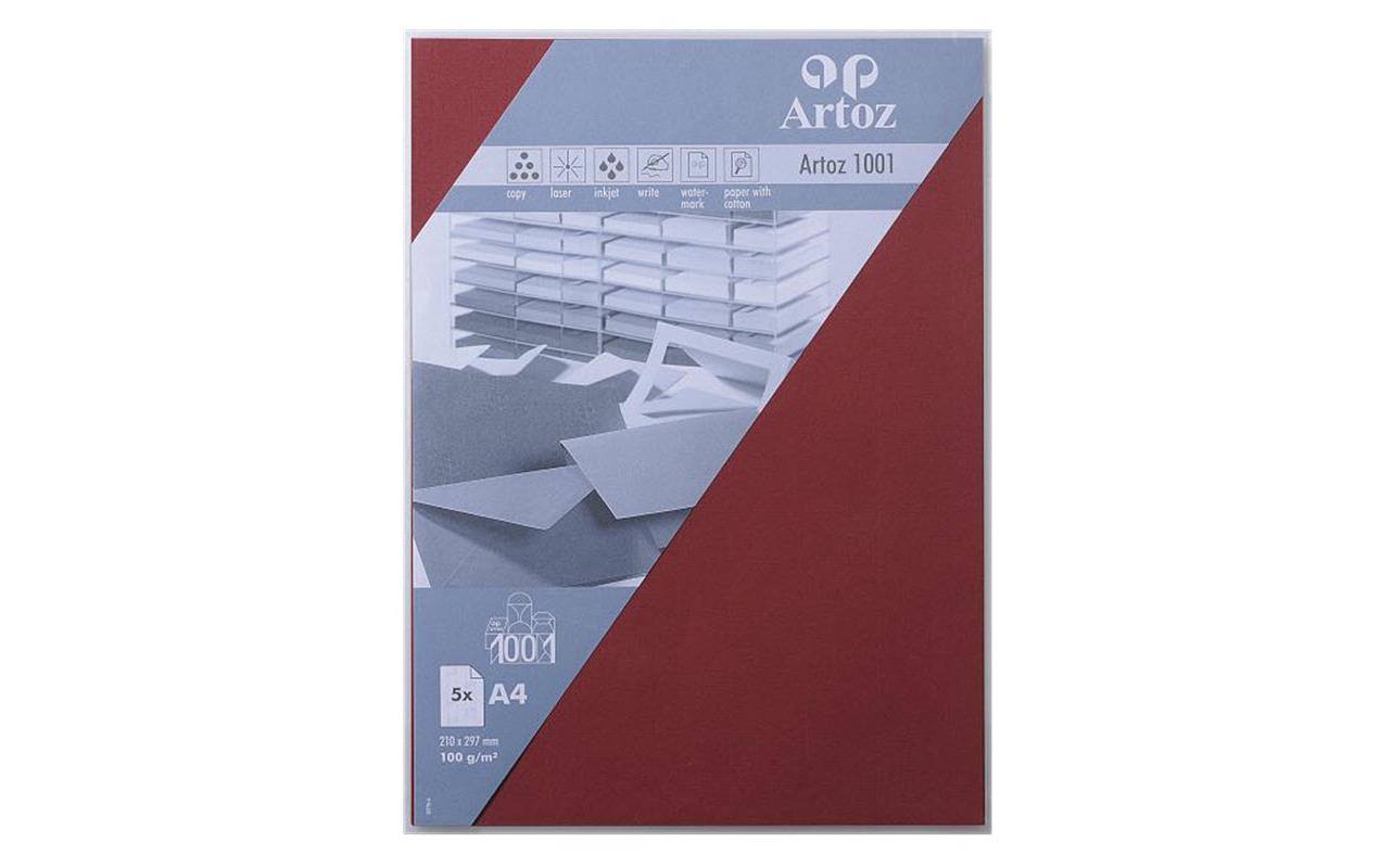 Schreibpapier 1001 A4 100 g/m² 5 Blatt, WeinrotDesignpapier