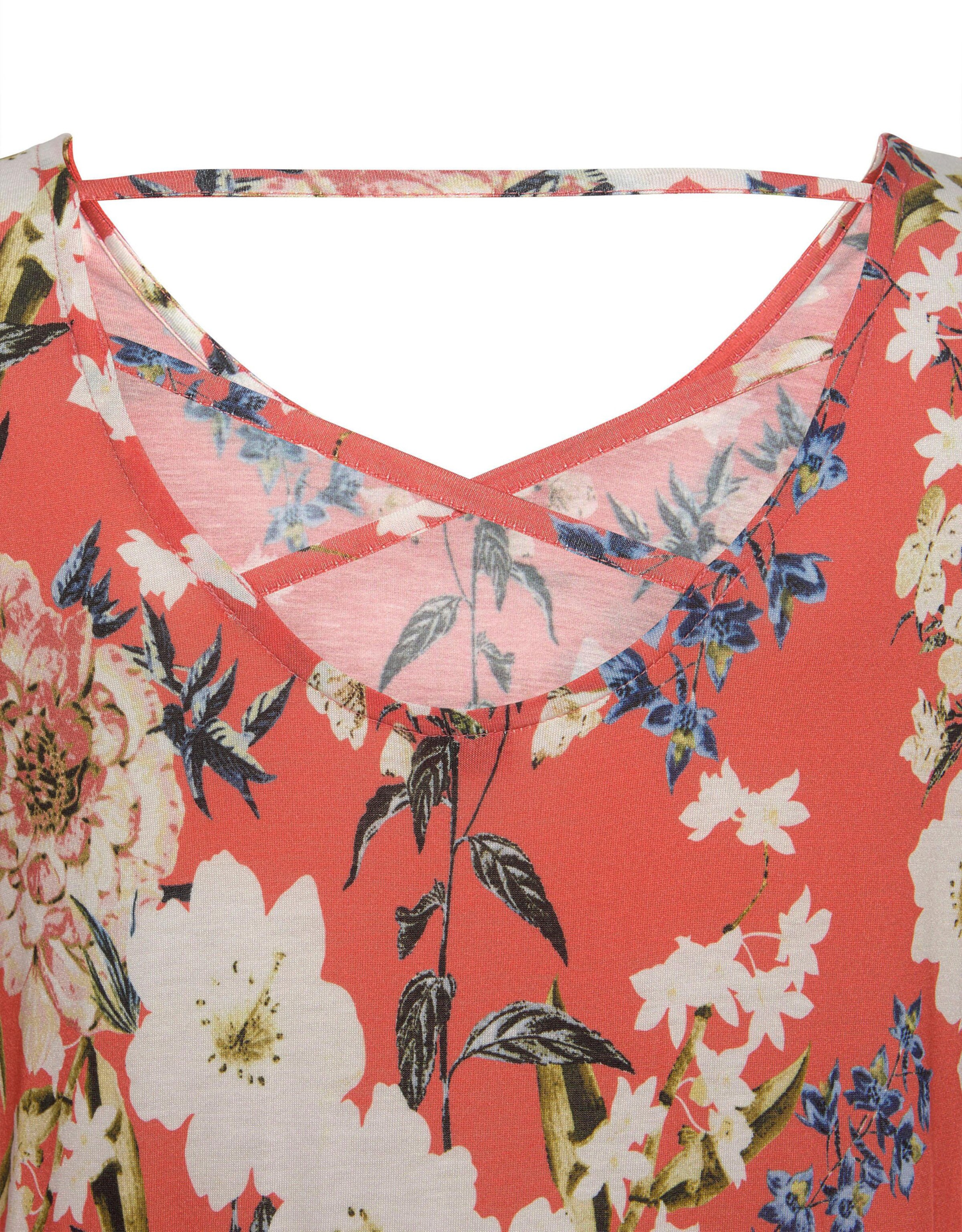 s.Oliver Jerseykleid in koralle-bedruckt
