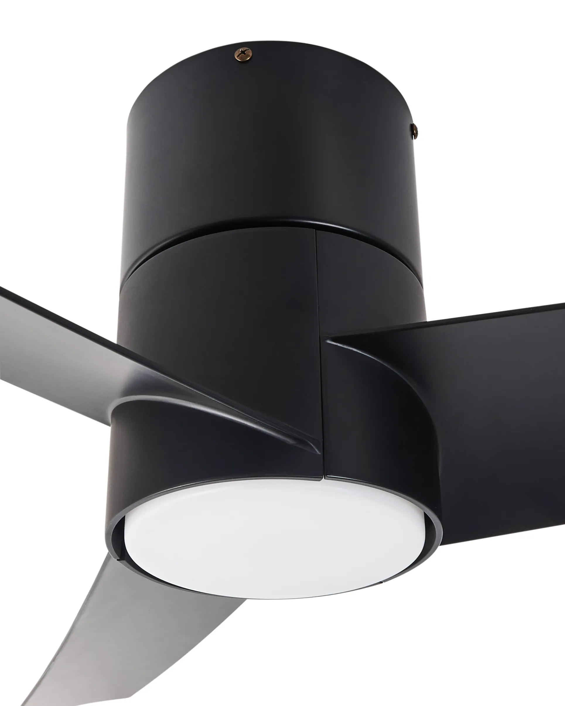 Plafondventilator met verlichting CANETE met afstandsbediening LED Zwart