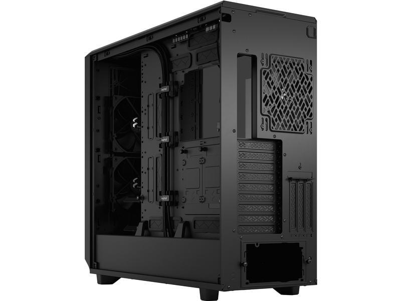 Fractal Design PC-Gehäuse Meshify 2 XL Light TG Schwarz Elegantes, kompaktes Big-Tower mit Sichtfenster