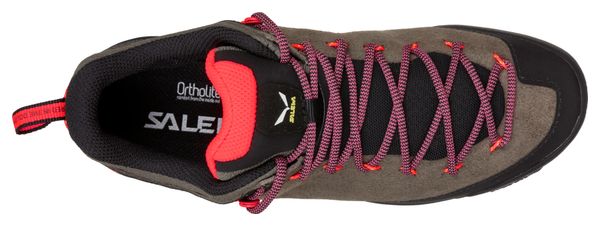 Chaussures d'Approche Femme Salewa Wildfire Leather Marron/Noir