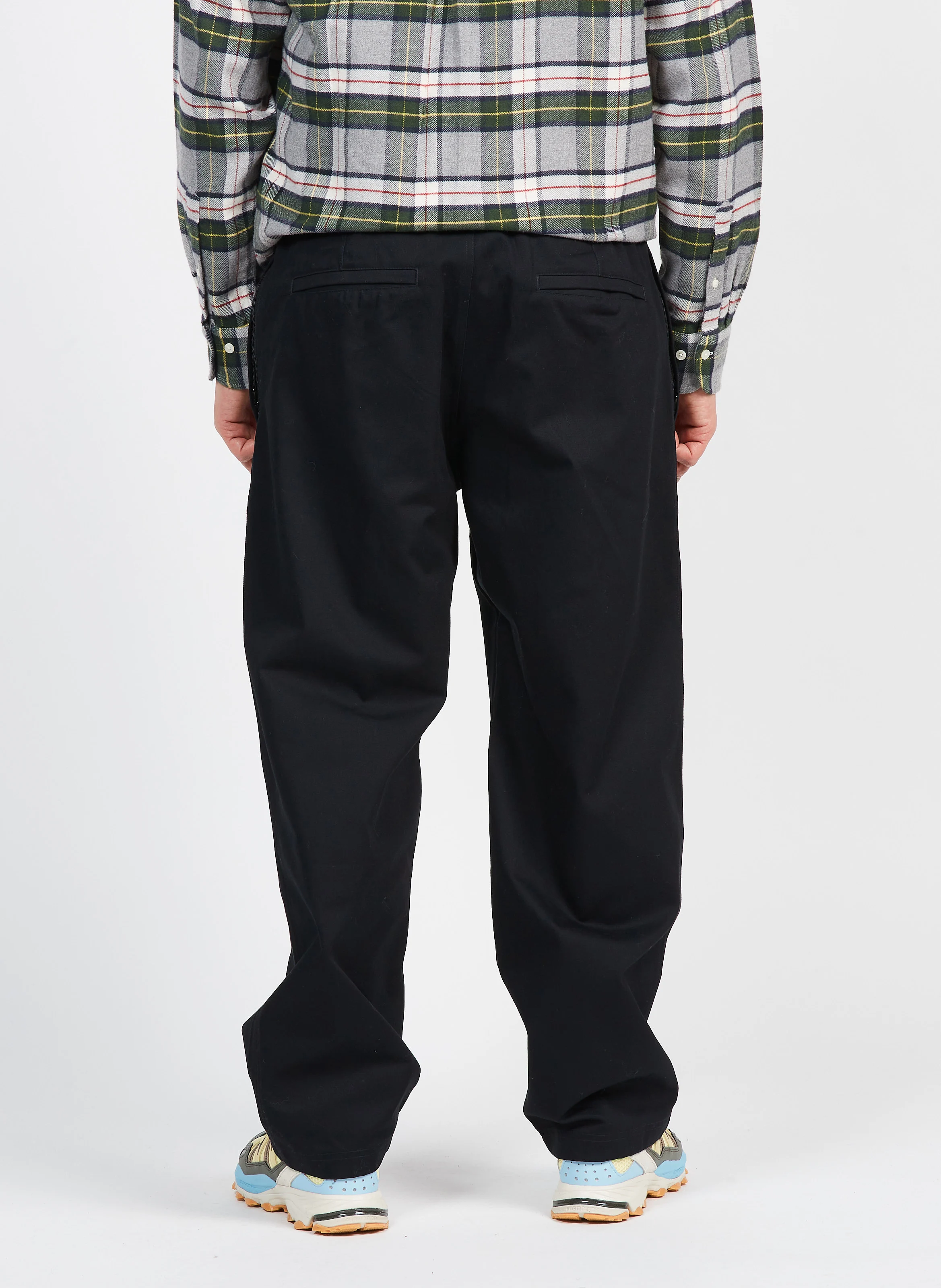 Pantalon large en coton| Noir