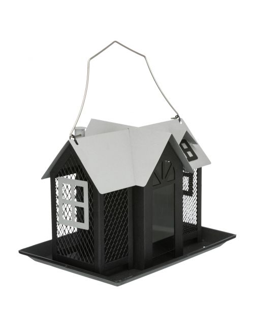 Trixie Voederhuis Villa - Voederhuis - 26x19x19 cm Zwart