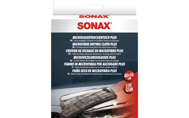 SONAX Microfaser Trockentuch PLUS für Fahrzeugtrocknung