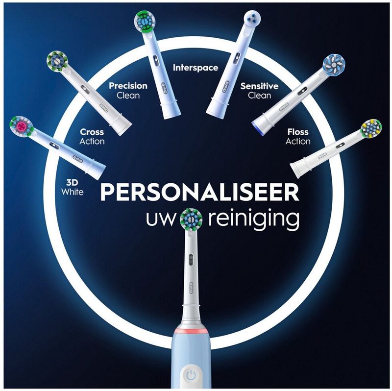 Oral-B - Pro 3 3000 - Elektrische Tandenborstel - Blauw