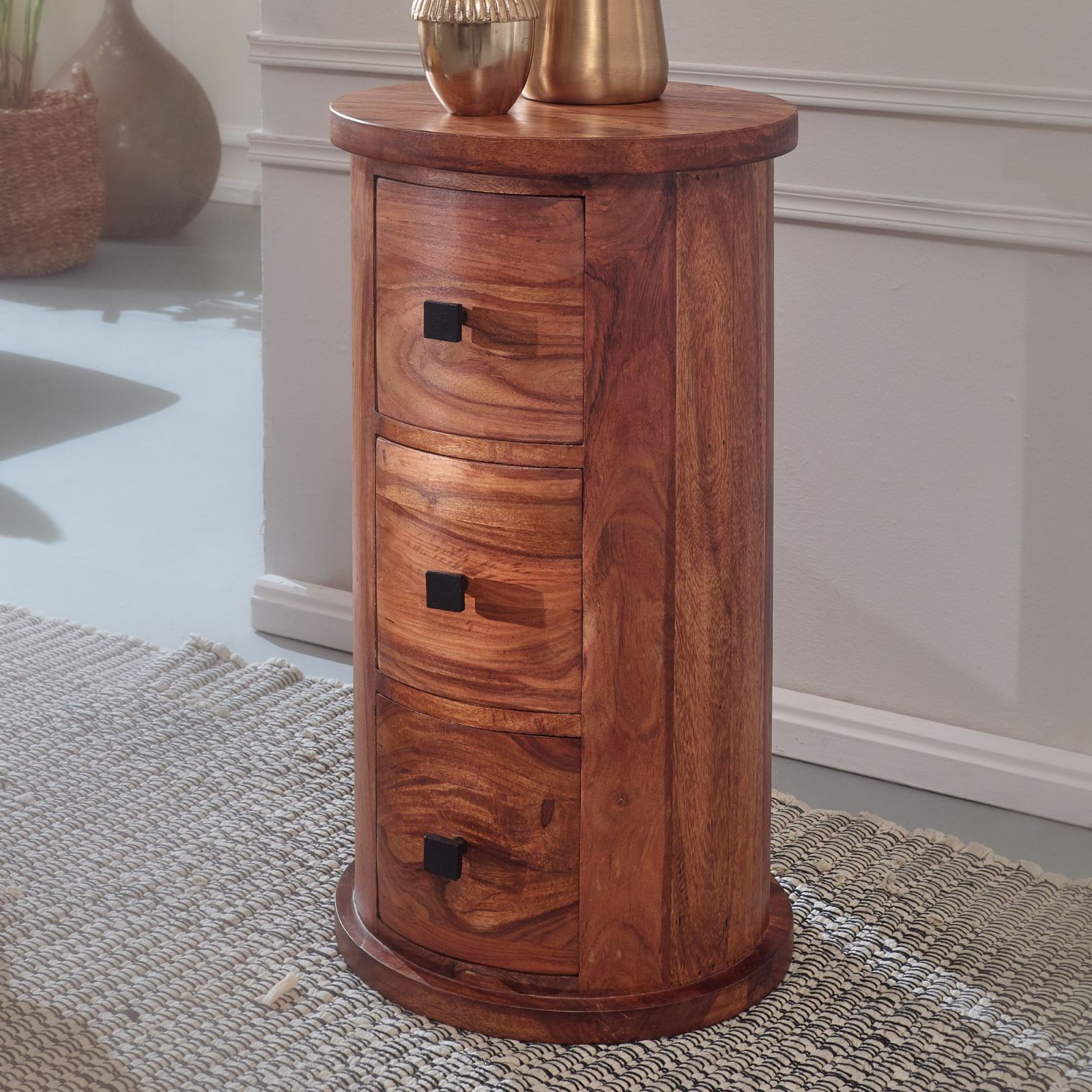 Kommode - Sheesham Massivholz - 65 cm hoch