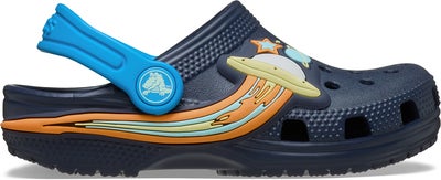 Crocs Classic UFO Lights Kids Sandaler, Navy