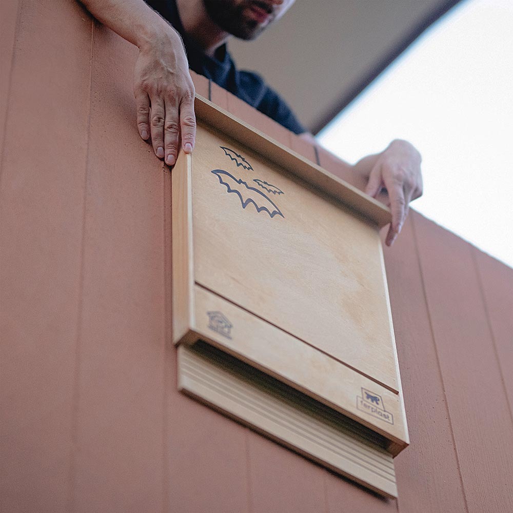 Ferplast maison pour chauve-souris bat house nid pour chauve-souris en bois fsc, protection contre les moustiques et insectes