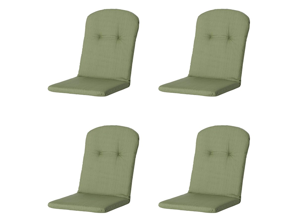 Madison Basic green Kuipstoelkussen - Set van 4