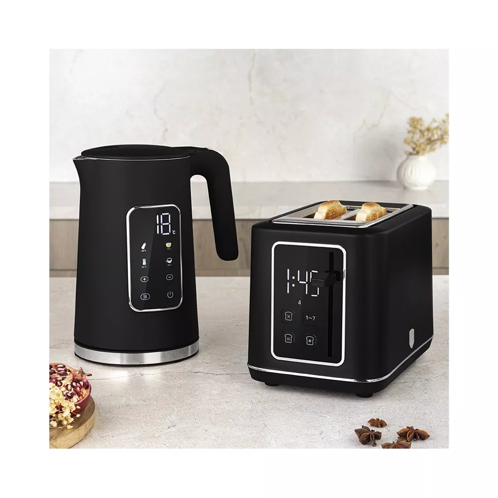 Berlinger Haus Wasserkocher 1.7 Liter mit Digitalanzeige Black Vantage Collection