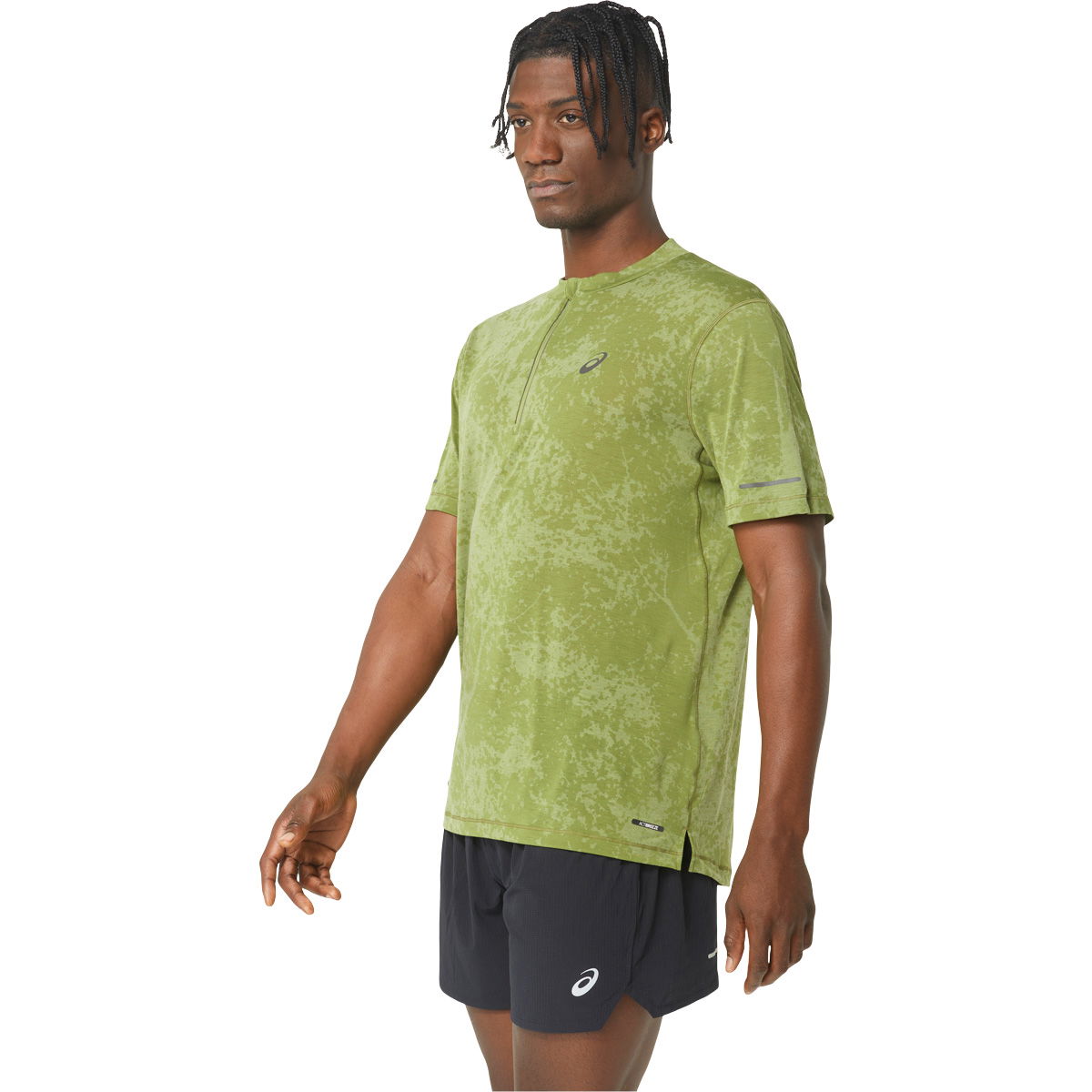 Asics Metarun Pattern 1/2 Zip Løbe T-shirt Herre