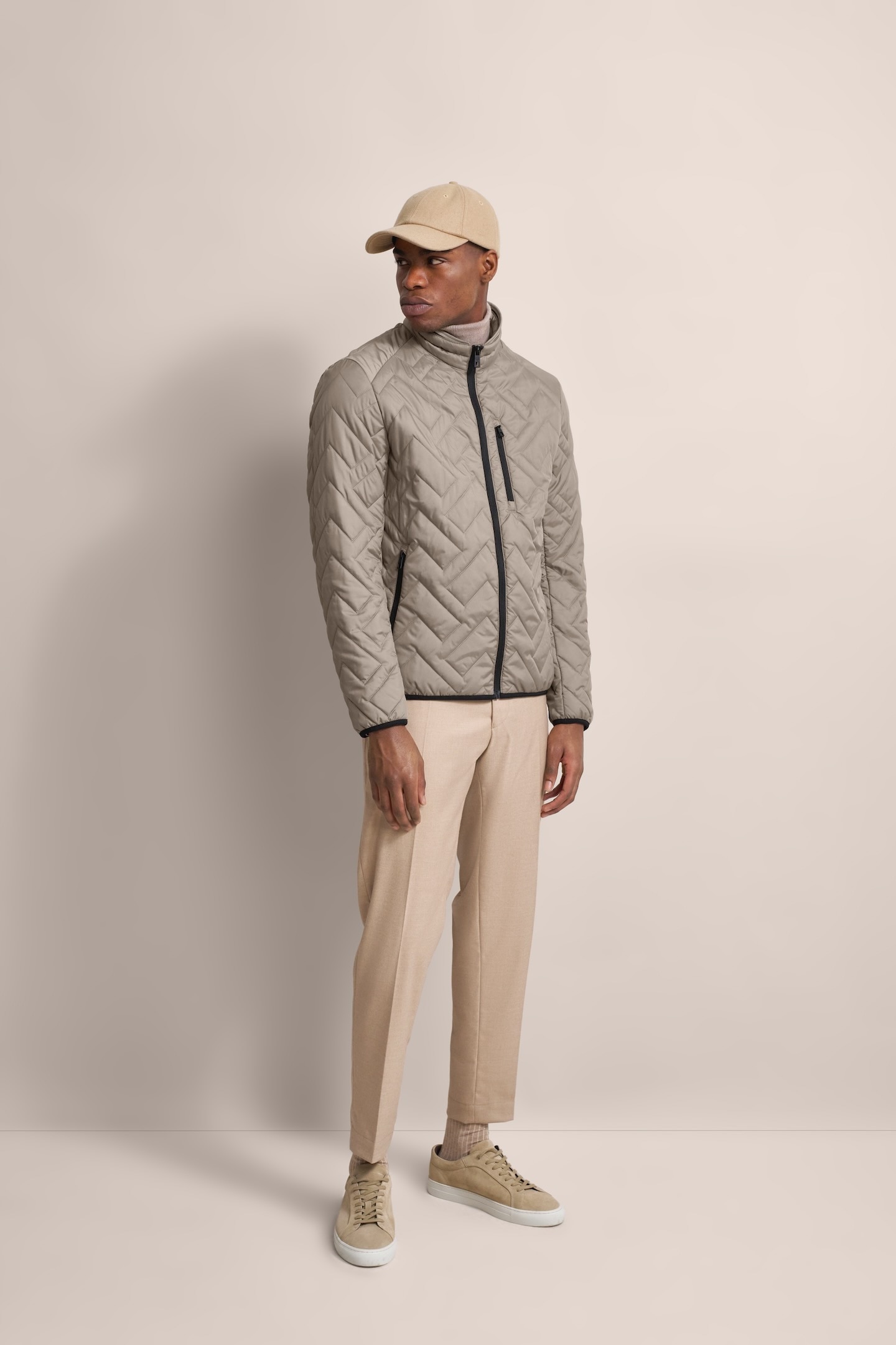 bugatti Blouson ohne Kapuze in Steppoptik