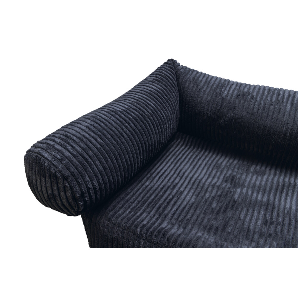 Designed by Lotte Bankkussen Geribbeld Antraciet50 x 50 x 30 cm