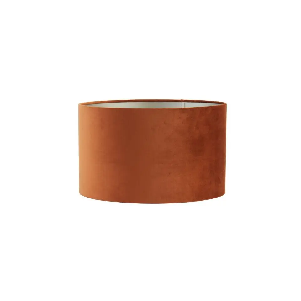Cilinder Lampenkap Velours - Terra - Ø35x21cm