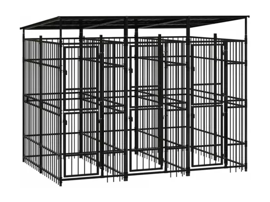 Chenil cage enclos pac noire 288 x 192 x 200 cm 02_0041761