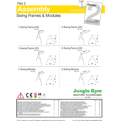 Jungle Gym Xtra gyngestativ modul