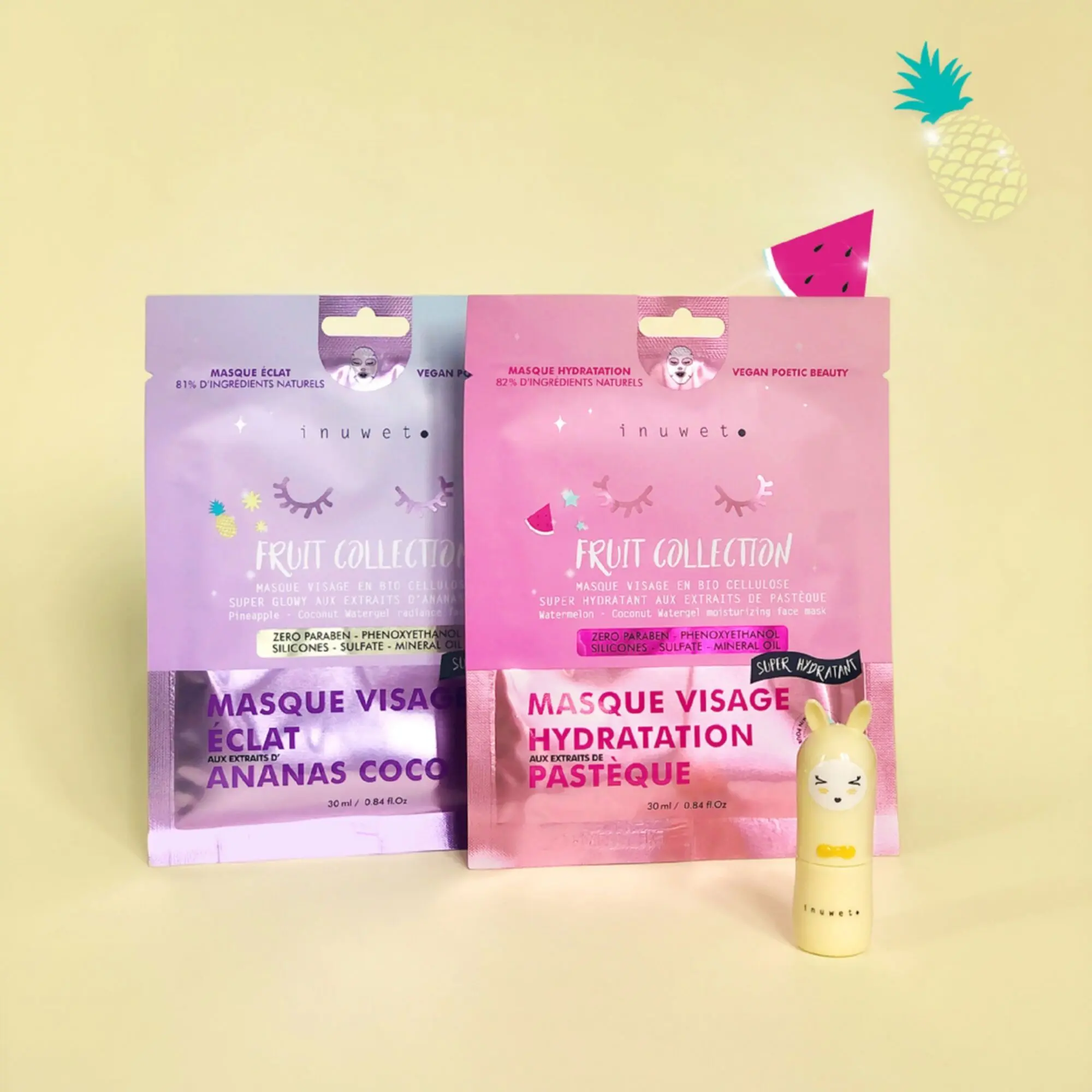 Inuwet - MASQUE VISAGE HYDRATANT Masque Eclat- Masque monodose