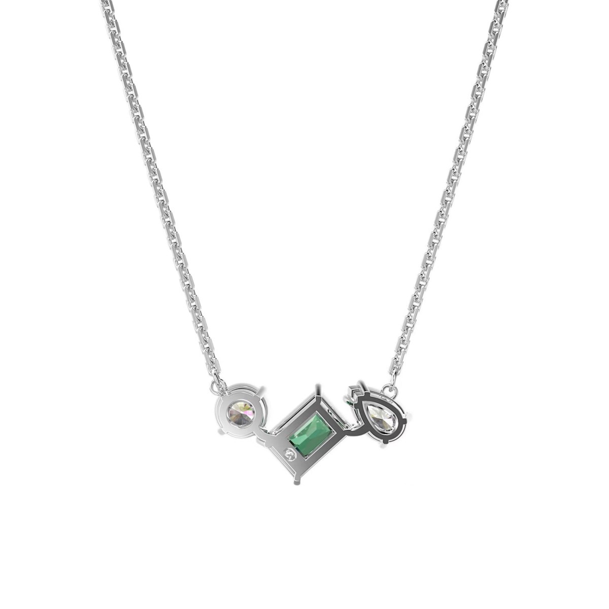 Collier Swarovski Mesmera cristal vert