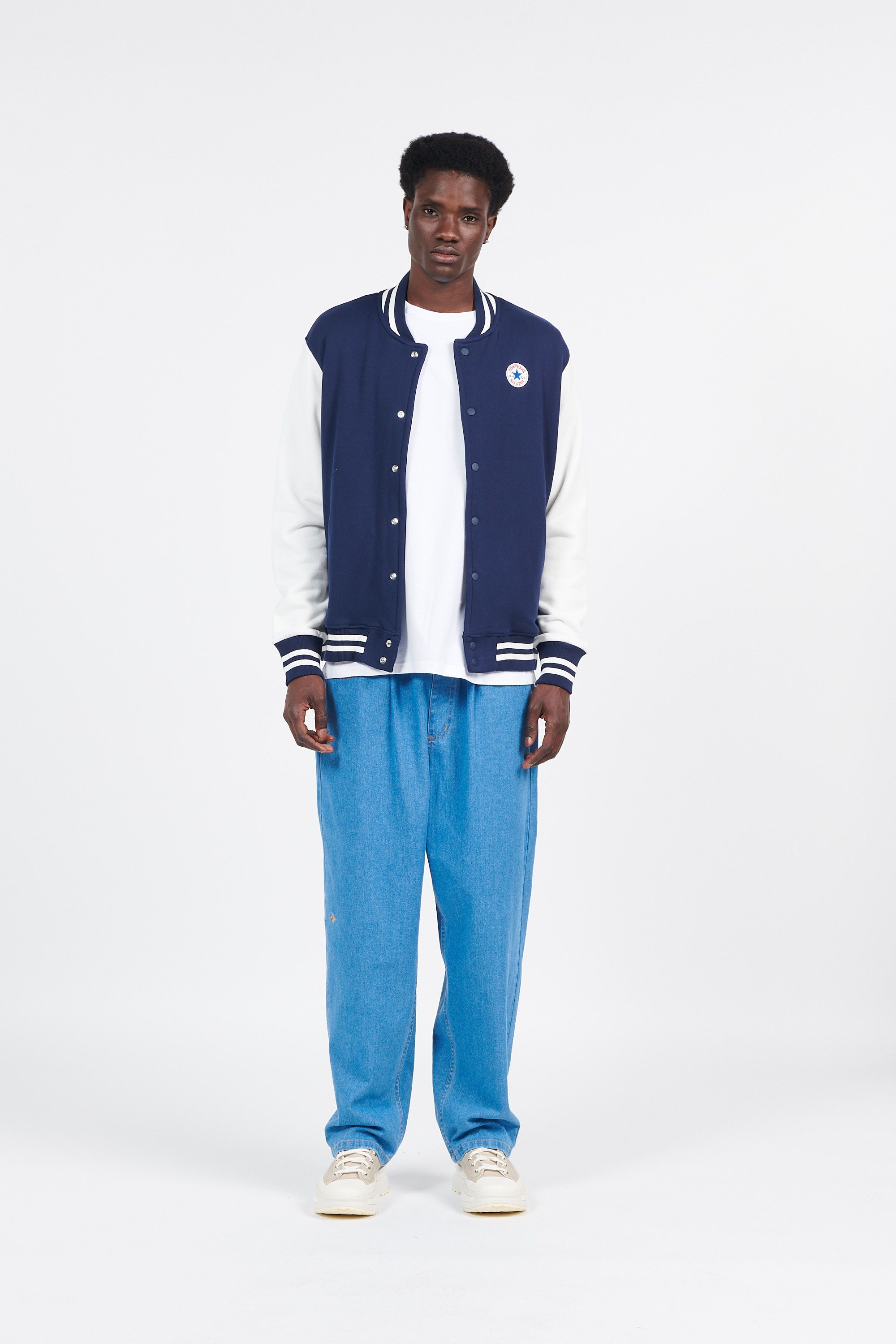 CONVERSE bomber Chuck Patch Bleu