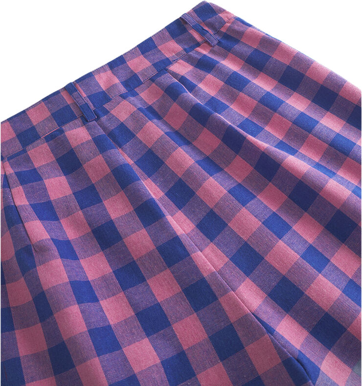 HUNKØN Pamela trousers Pink checked