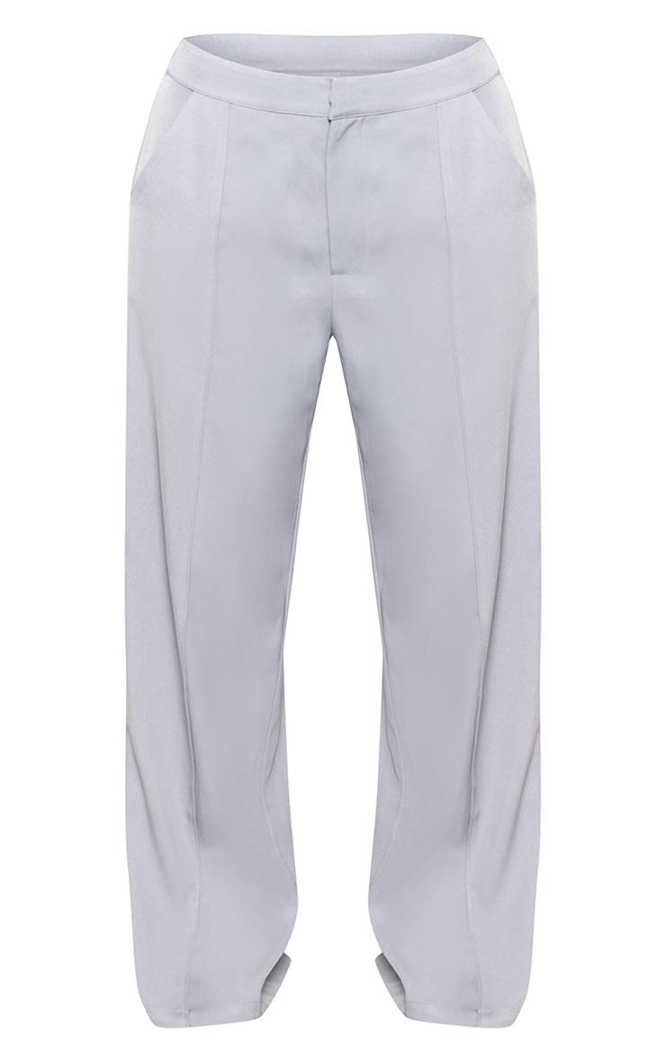 Bleu Pâle Pantalon Large À Détails De Coutures Co-ord Shape
