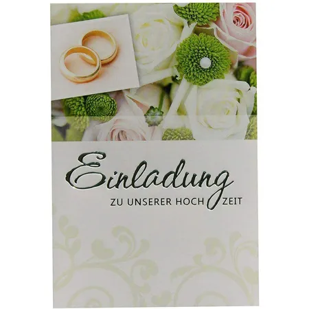 Horn 91-H2707 Einladungskarten zur Hochzeit ohne Innentext