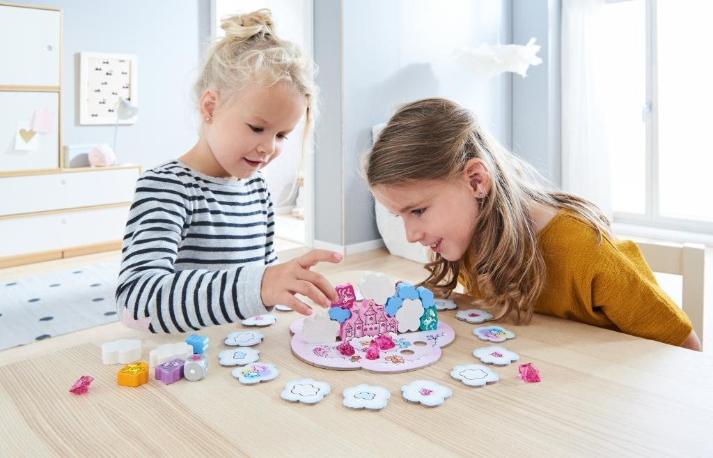 Mitbringspiel EINHORN GLITZERGLÜCK – WOLKENSTAPELEI mit Glitzer
