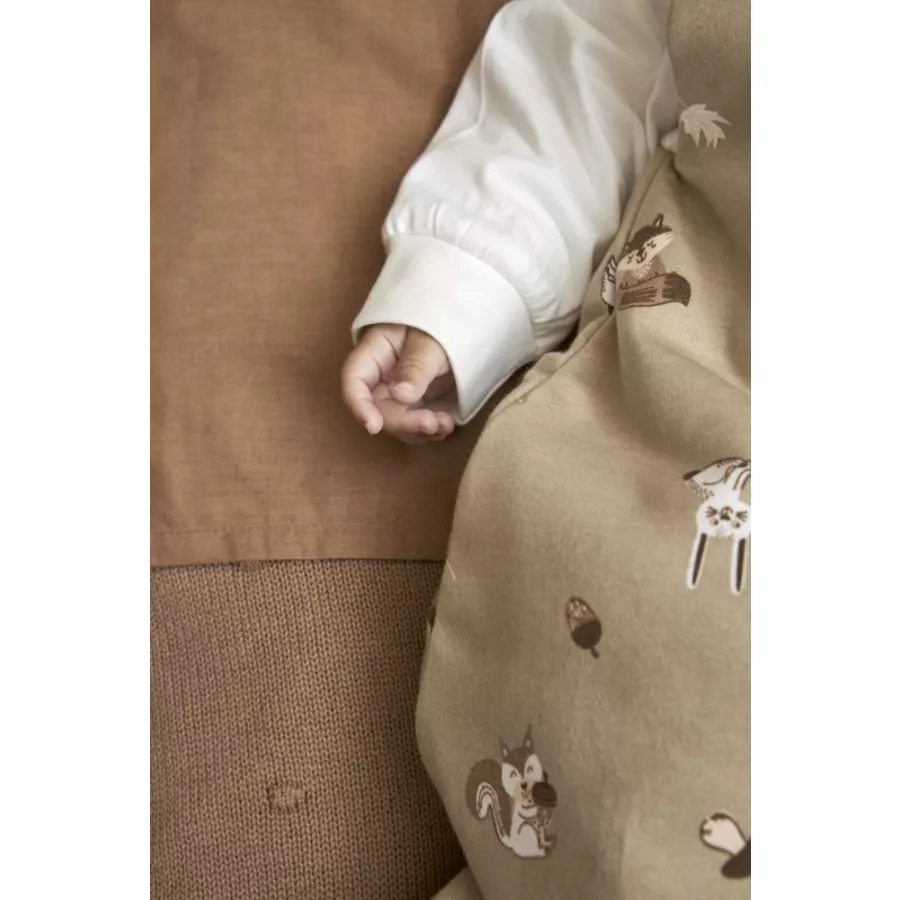 MEYCO Winterschlafsack rund 2er Set Forest Animal Sand