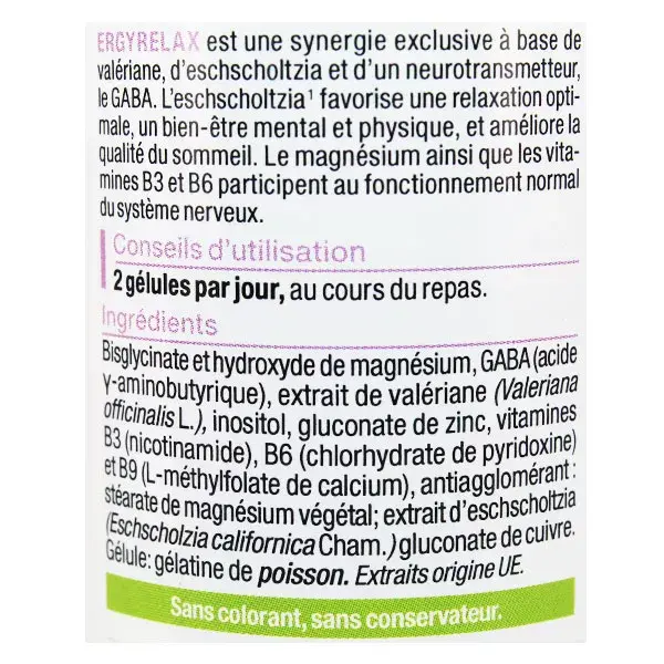 Nutergia Ergyrelax 60 cápsulas