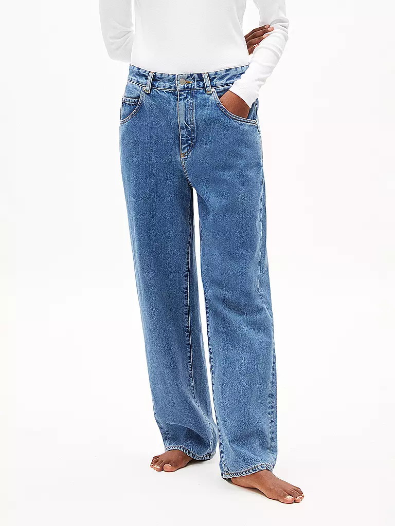 ARMEDANGELS Jeans Wide Leg HAAYI hellblau