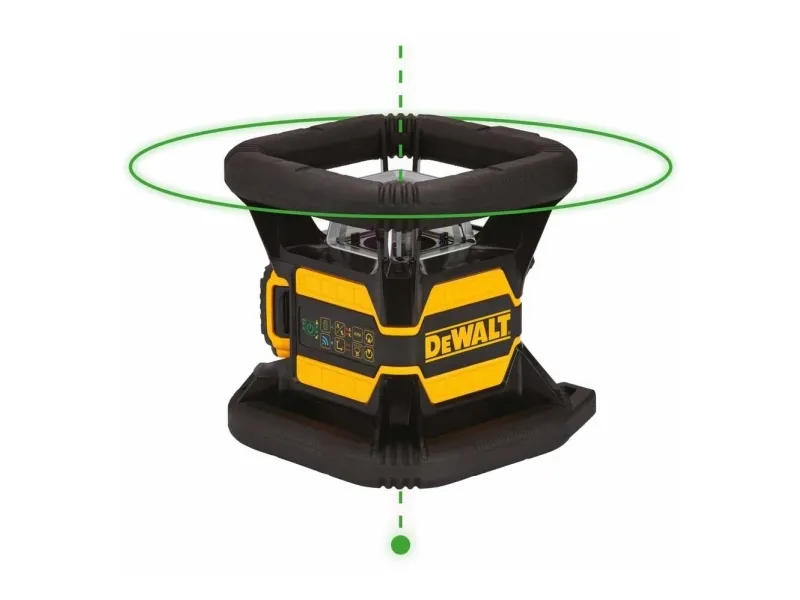 DeWALT DCE080D1GS-QW, Linje-/punktniveau, Sort, Gul, Batteri, 18 V, 2 At