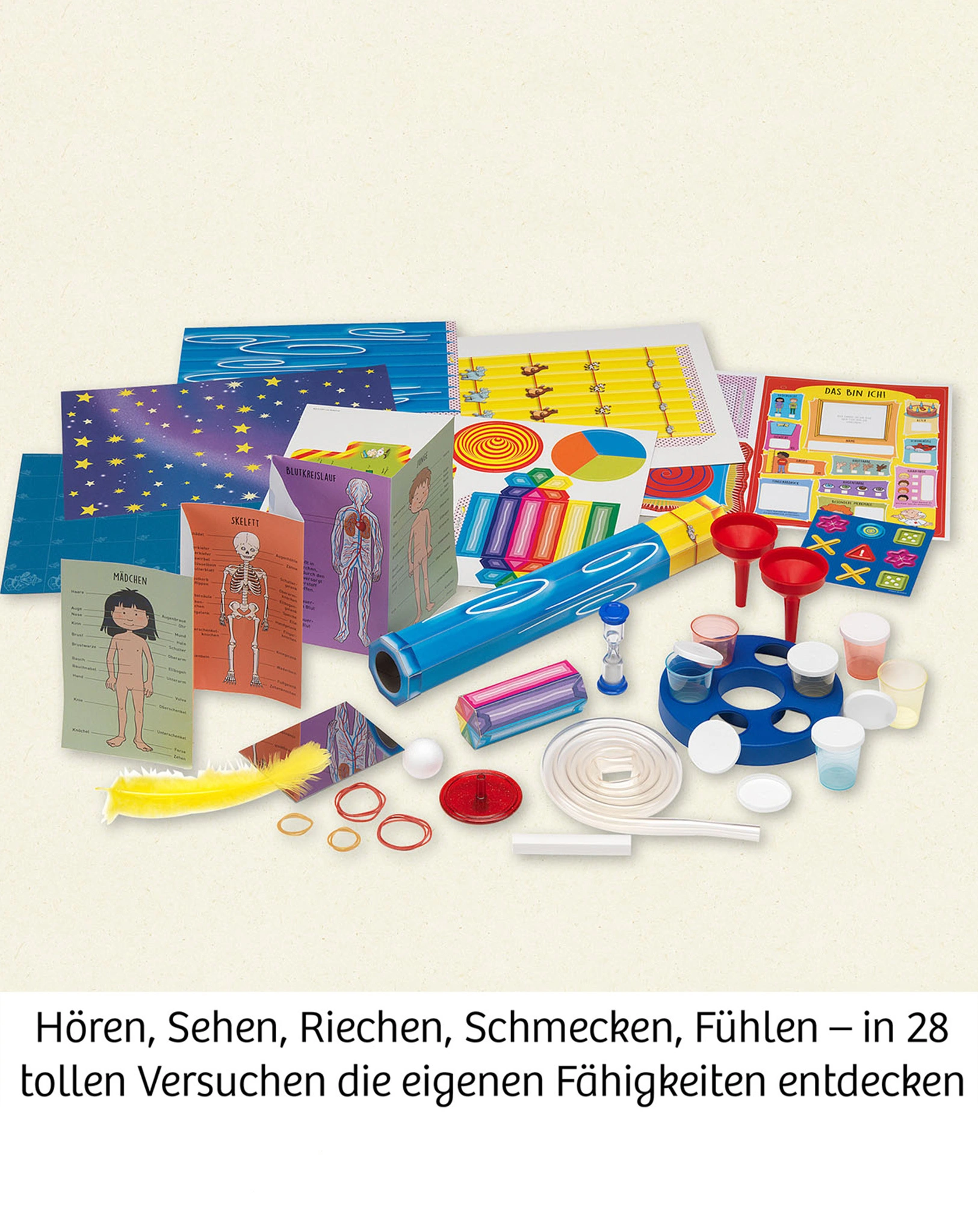 Experimentierkasten MEIN ERSTER EXPERIMENTIERKASTEN KÖRPER & SINNE