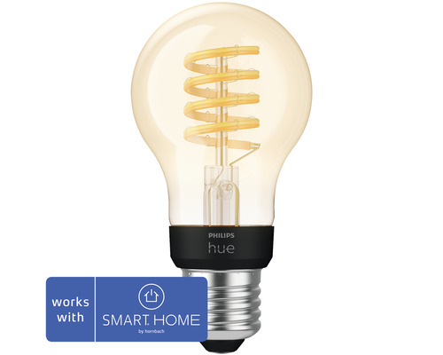 Philips Hue White Ambiance Dimbare Gouden Filamentlamp A60 E27/7W (40W) 550 lm 2200K-6500K - Compatibel met SMART HOME van Hornbach