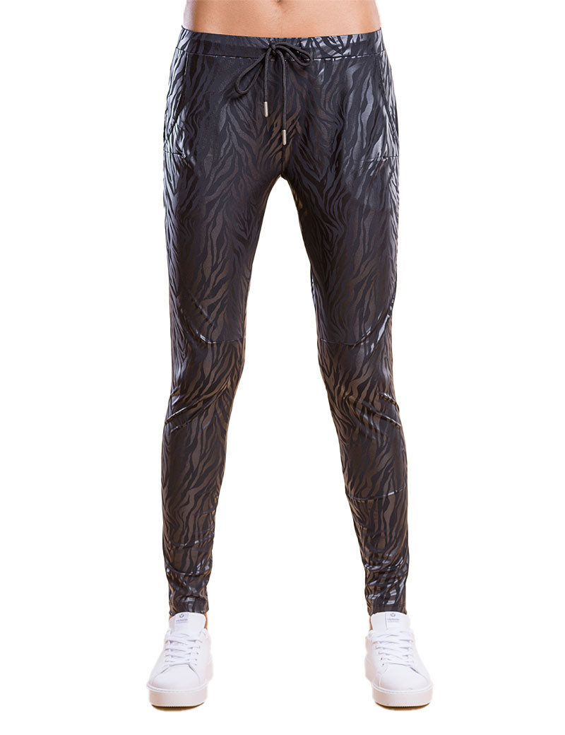 HBT BASICS INSOLITES - CRUZ PANTALON NOIR ZEBRA