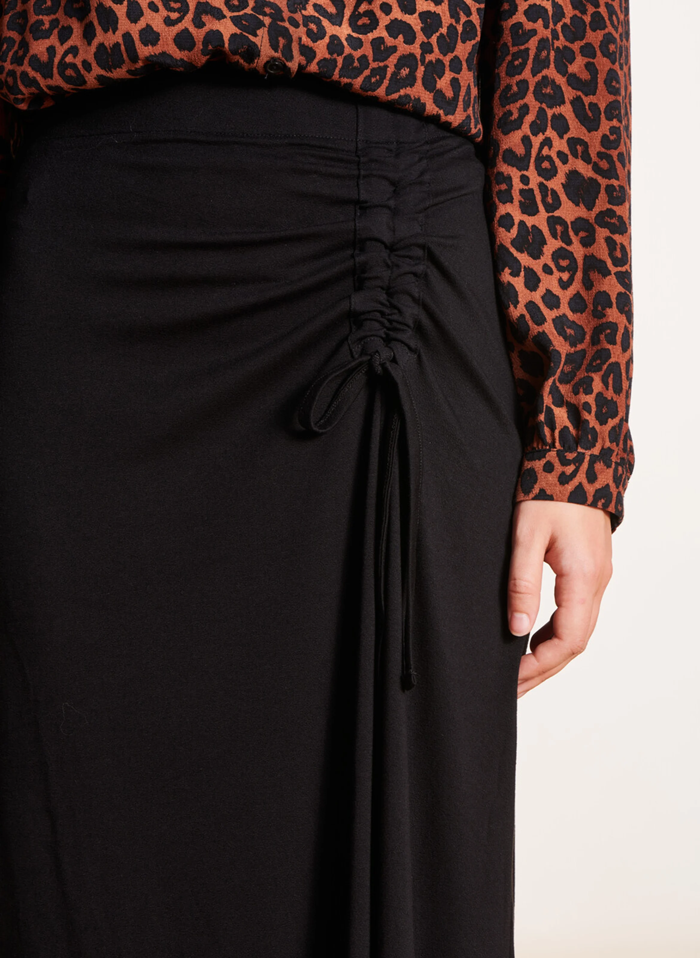 Jupe midi | Noir