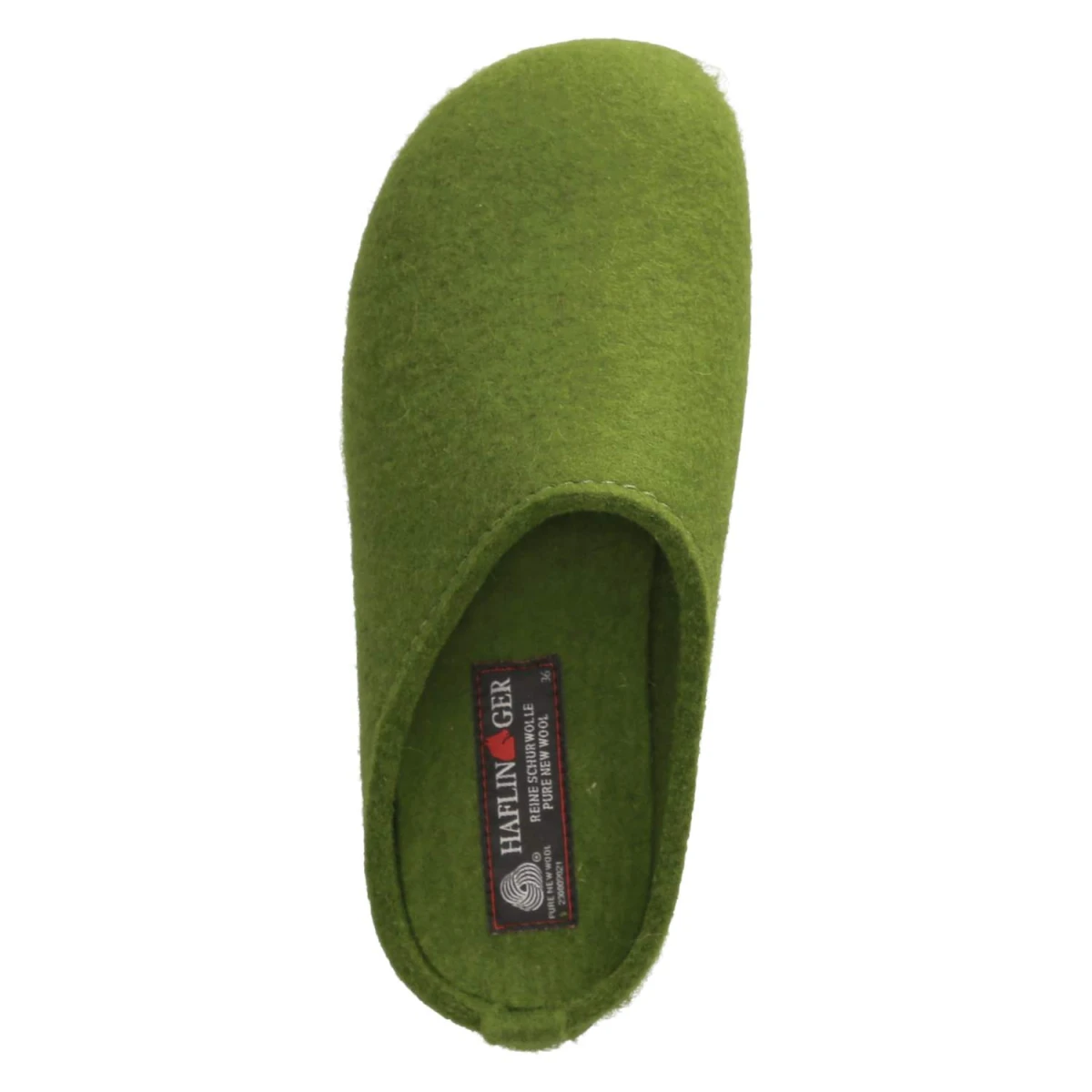 HaflingerPantoffeln EVEREST FUNDUS - grasgrün