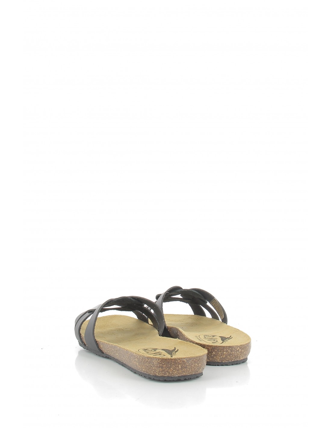 plakton Mules femme mam atlas cuir noir
