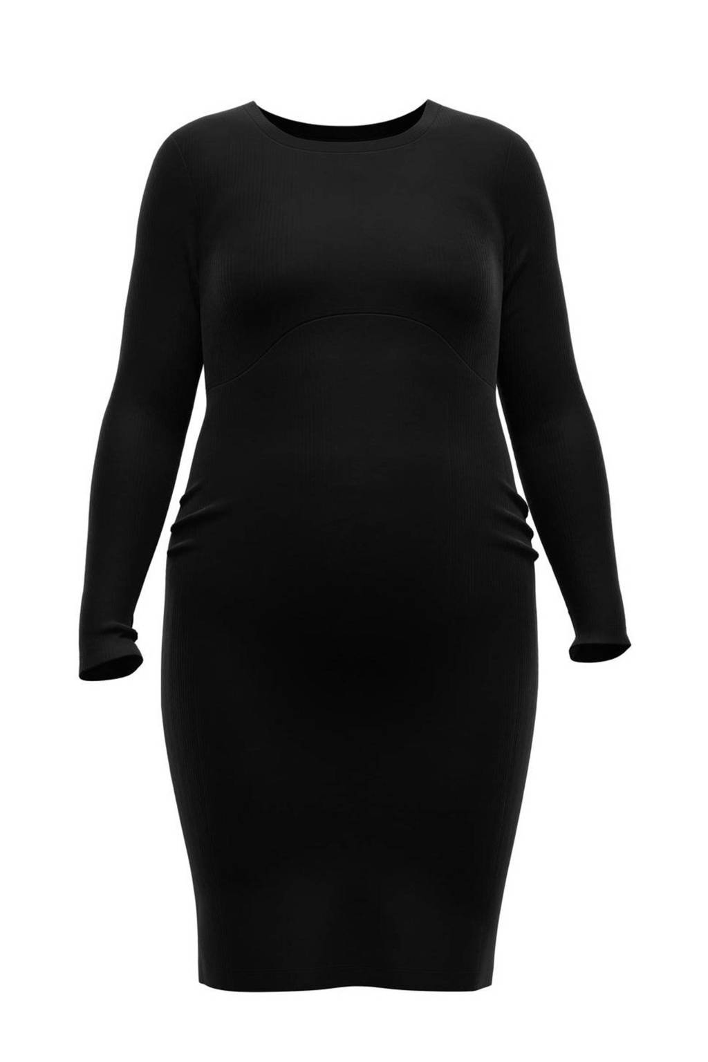 PIECES Maternity zwangerschapsjurk PMTEGAN zwart