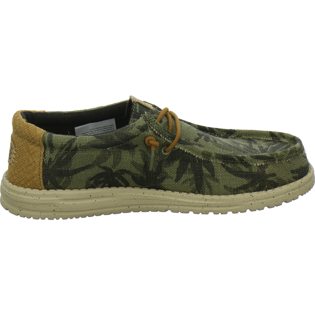 Hey Dude Sneaker Herren Wally Palm Jute oliv