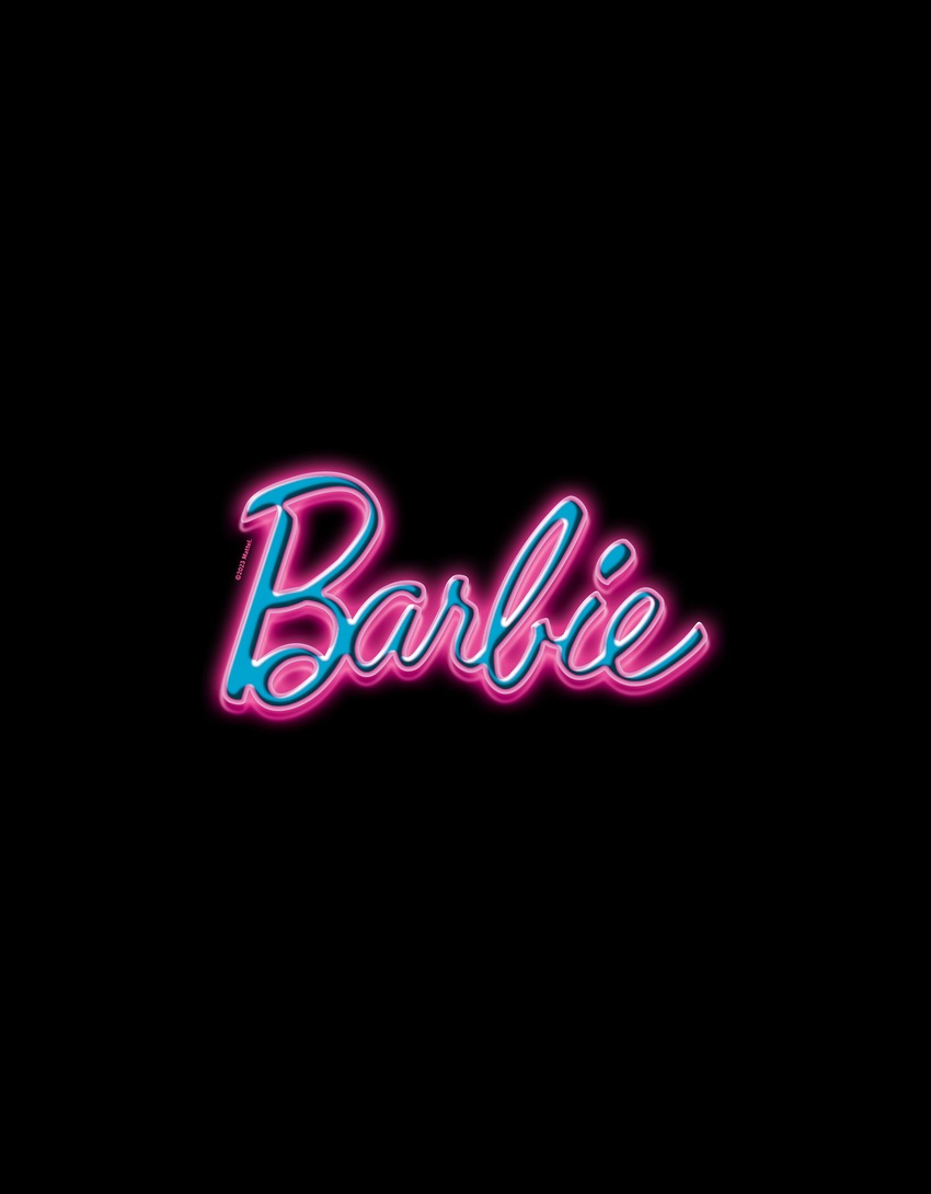 Camiseta de manga curta com estampa Barbie e modelagem quadrada